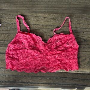 Cosabella bright pink lace bralette